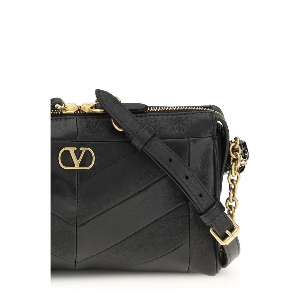 Valentino Garavani Black Lamb Ovis Aries Aries Shoulder Bag - immagine 4