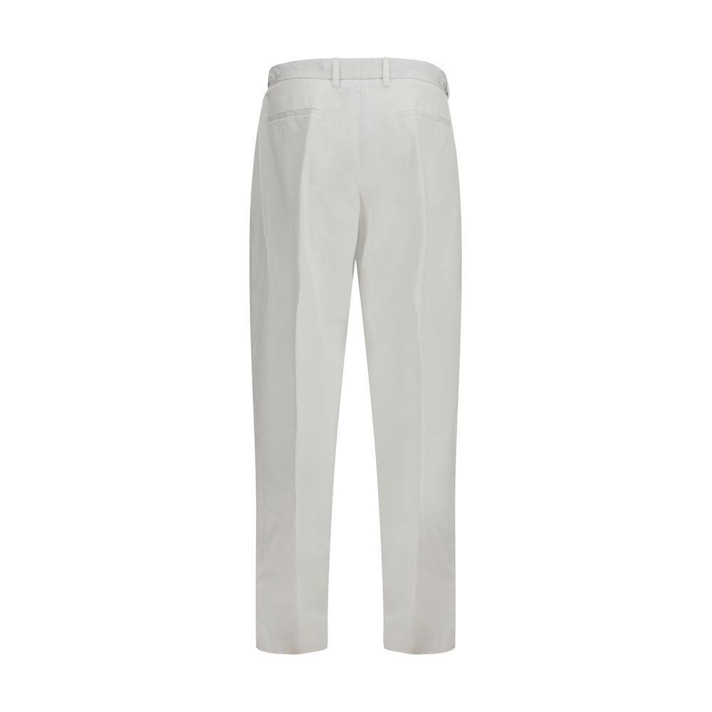 Dolce & Gabbana White Cotton Casual Pants - immagine 2