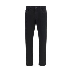 Dolce & Gabbana Black Cotton Slim Fit Jeans