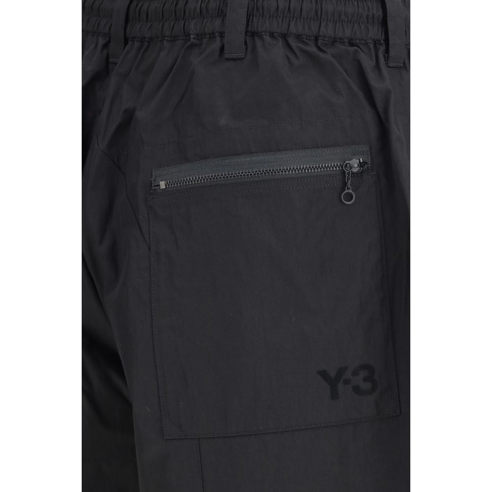 Y-3 Black Cotton Bermuda Shorts - immagine 3