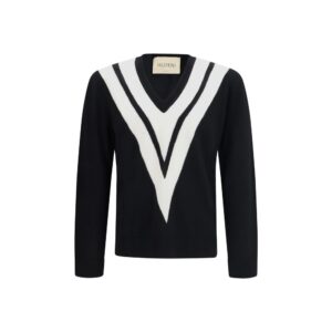 Valentino Black Wool Oves Aries Sweatshirt