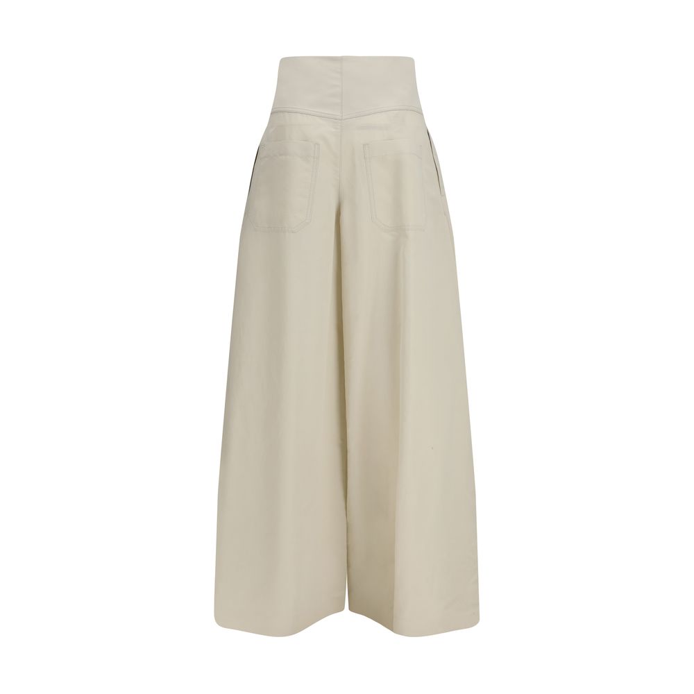 Brunello Cucinelli Beige Cotton Pants - immagine 2