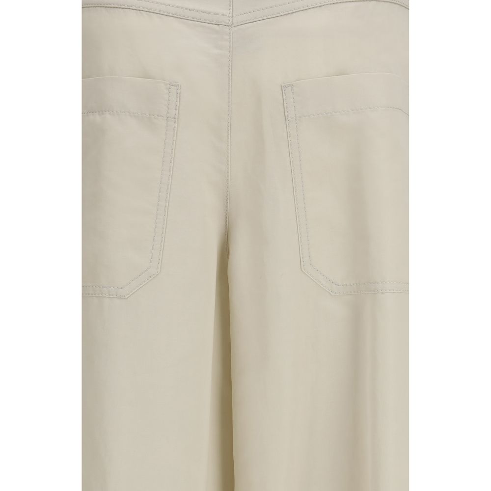 Brunello Cucinelli Beige Cotton Pants - immagine 3