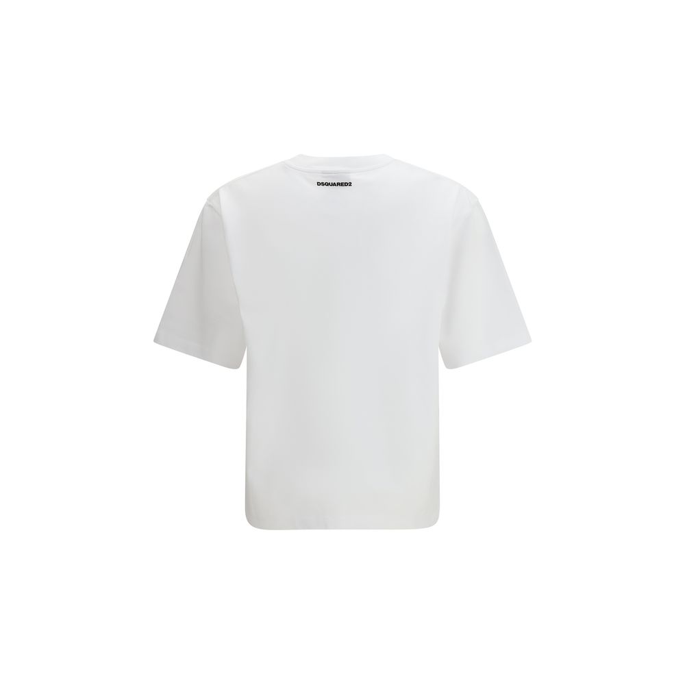 Dsquared² White Cotton T-Shirt - immagine 2
