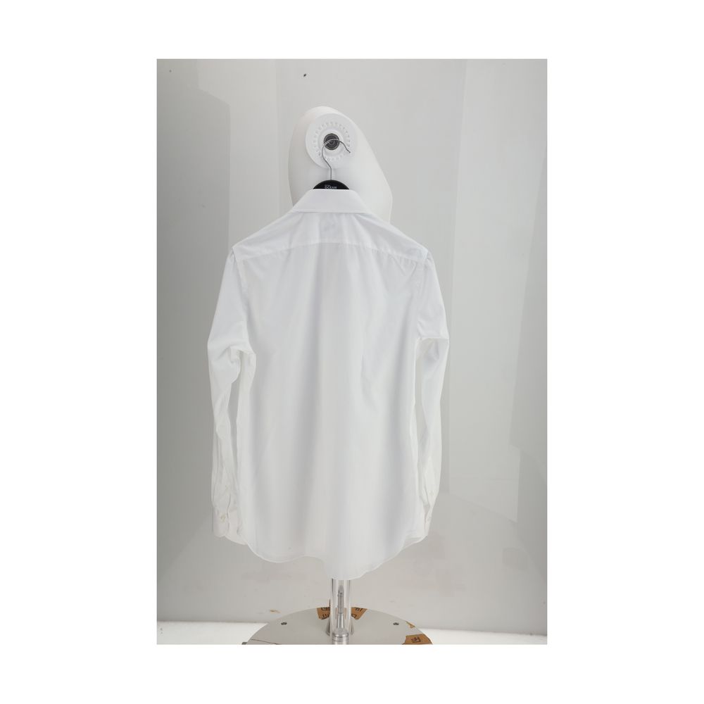 Finamore White Cotton Dress Shirt - immagine 2