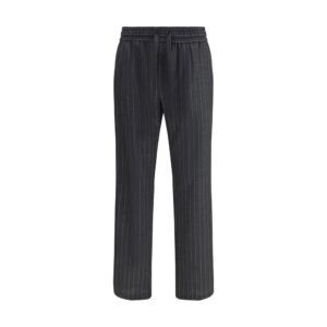 Dolce & Gabbana Gray Wool Oves Aries Casual Pants
