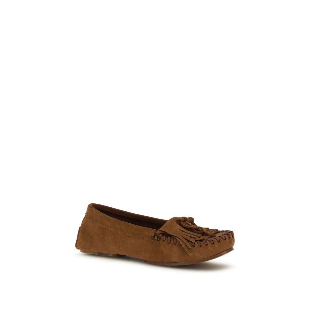 Paris Texas Brown Calf Leather Bos Taurus Slip-On Loafers - immagine 2