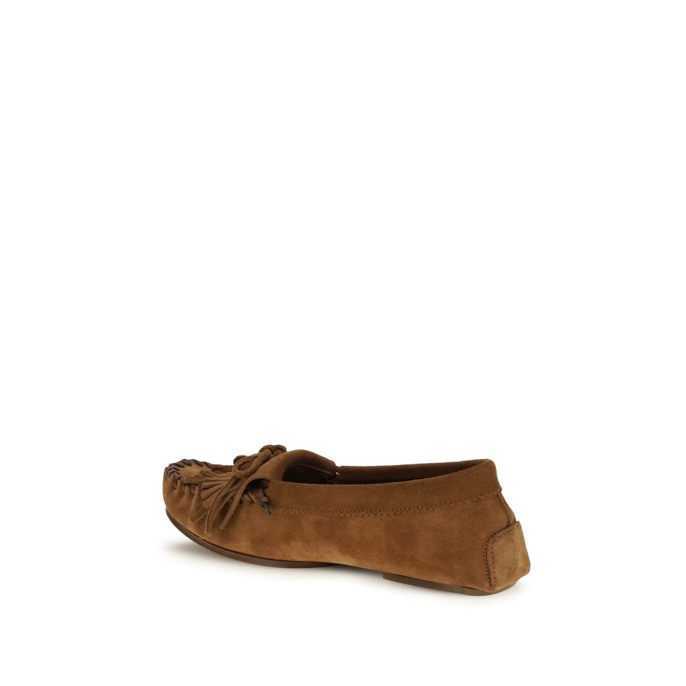 Paris Texas Brown Calf Leather Bos Taurus Slip-On Loafers - immagine 3
