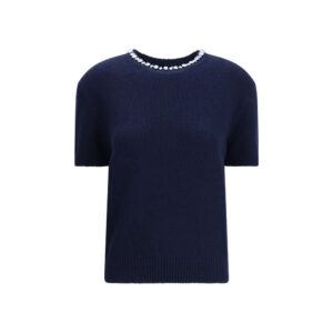 Prada Blue Wool Sweatshirt