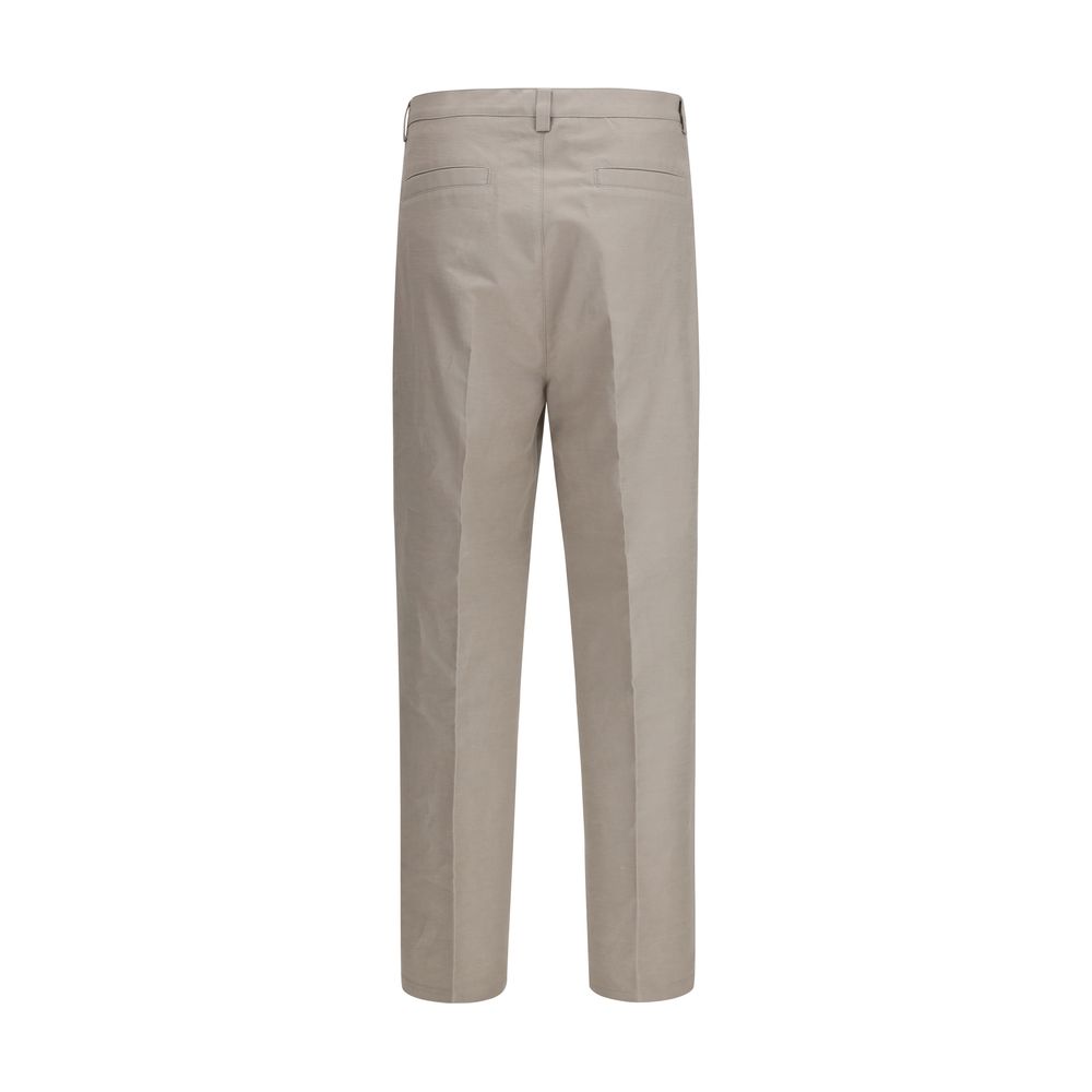 Brunello Cucinelli Beige Cotton Dress Pants - immagine 2
