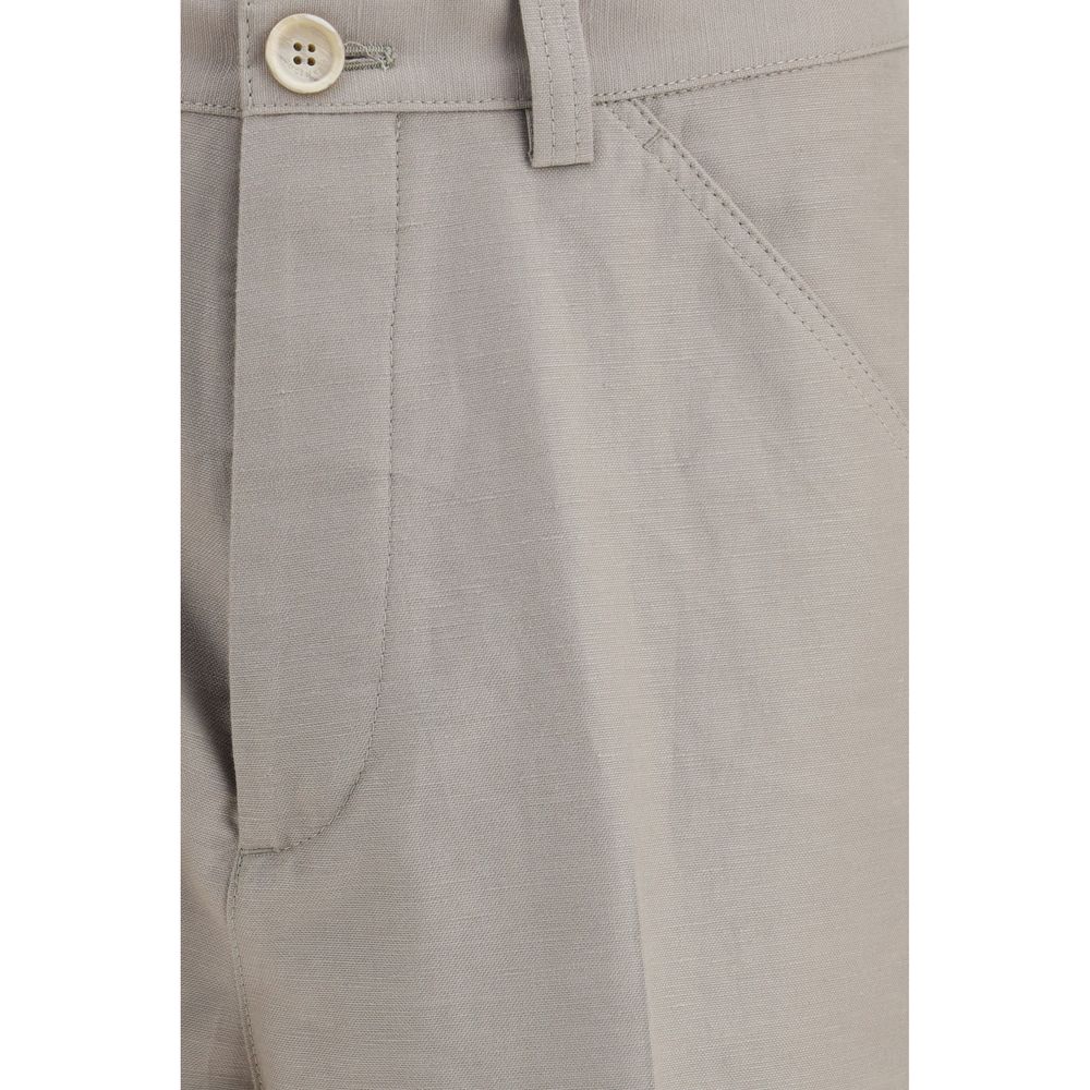 Brunello Cucinelli Beige Cotton Dress Pants - immagine 3