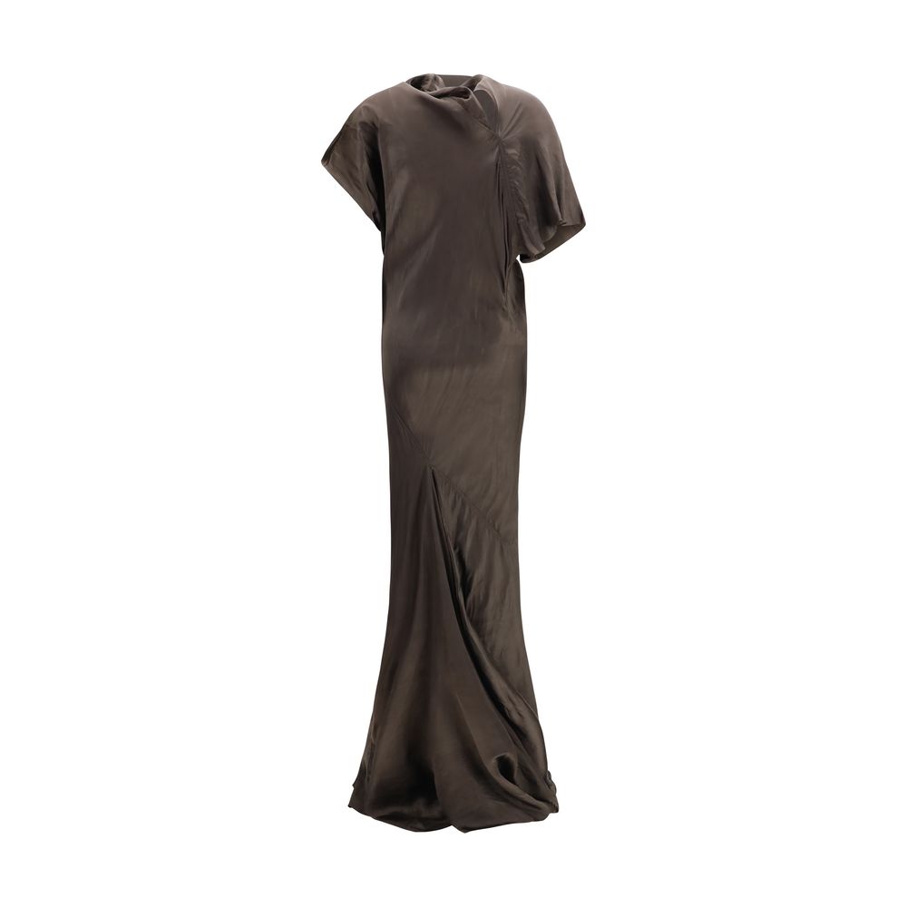Rick Owens Brown Copper Long Dress - immagine 2