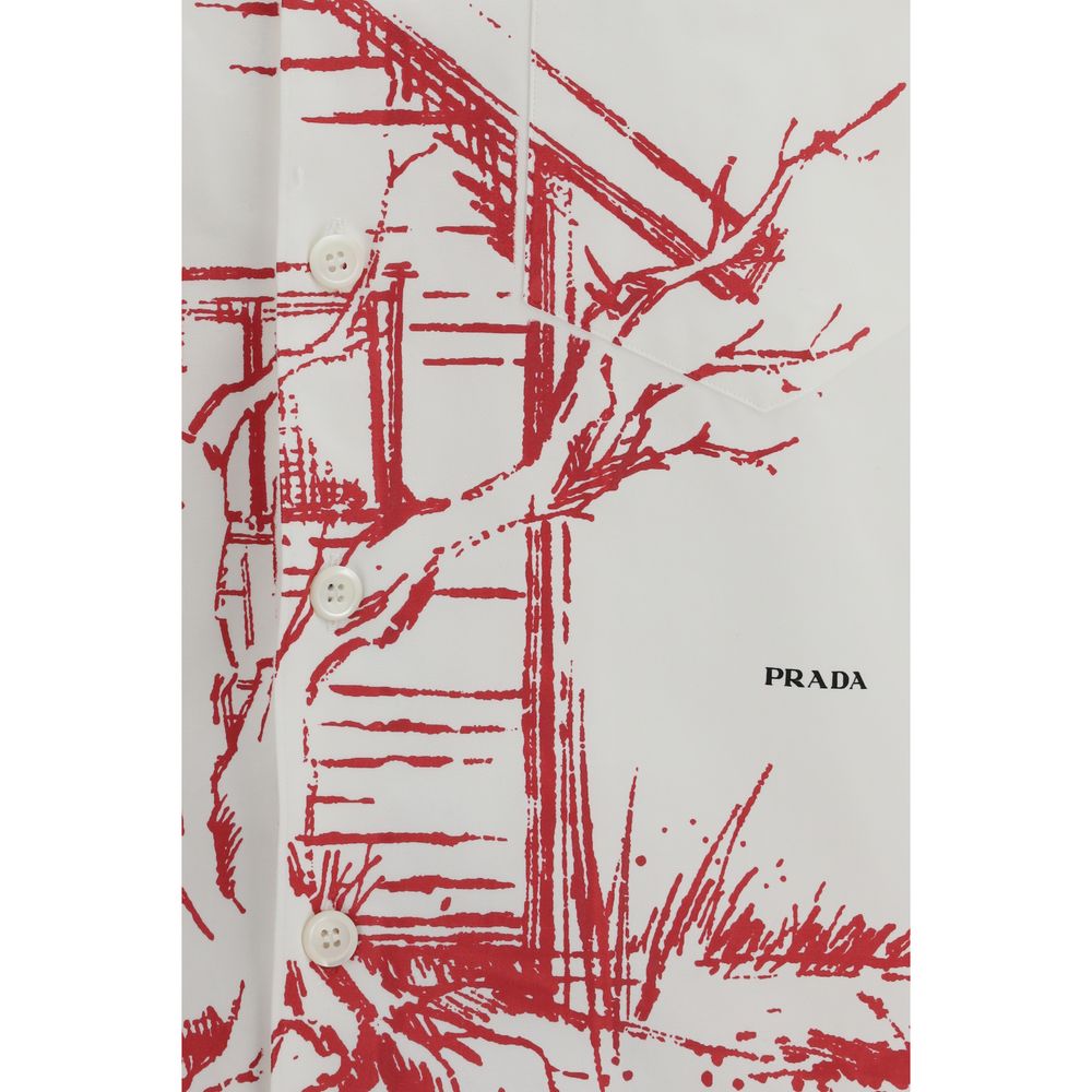 Prada White Cotton Shirt - immagine 3