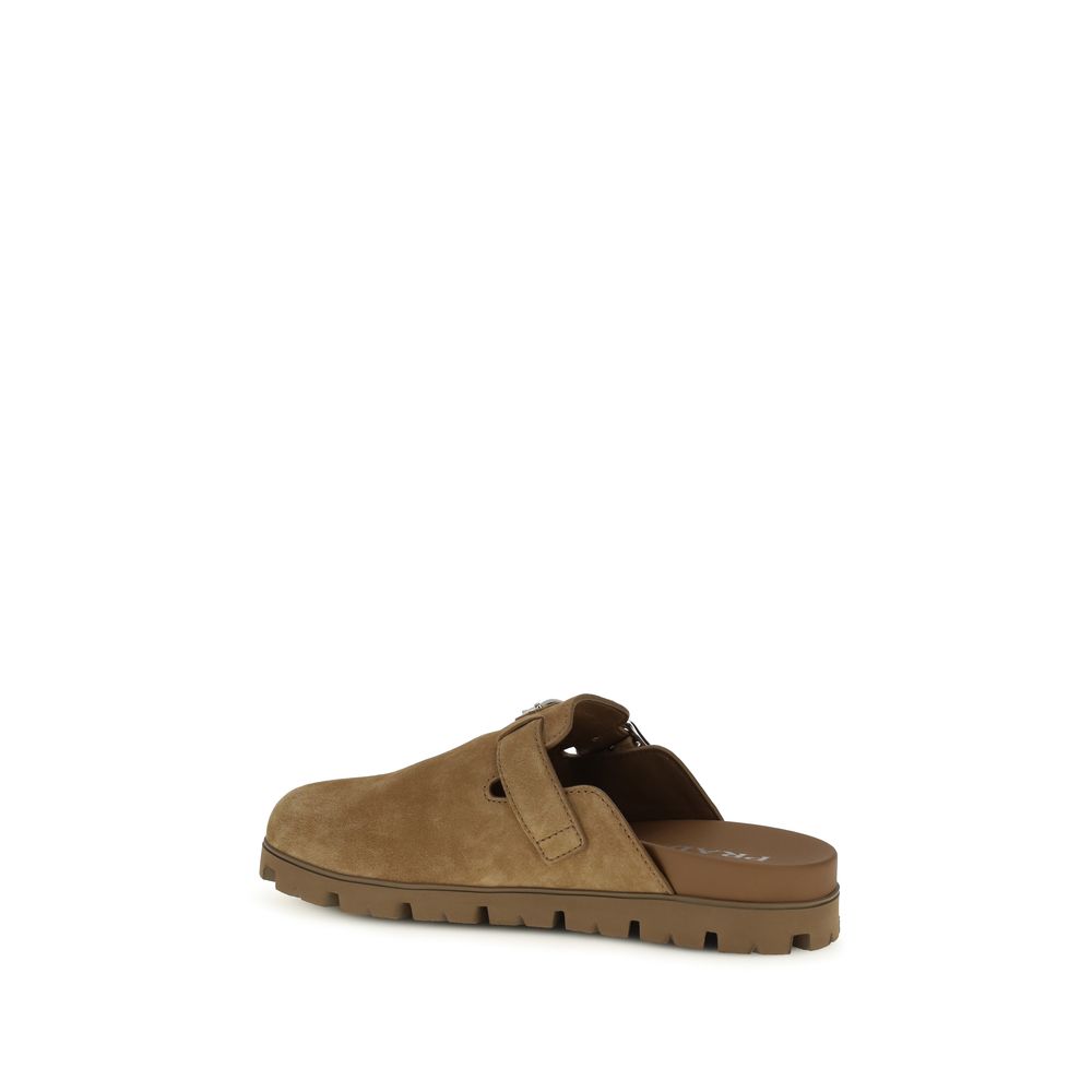 Prada Beige Calf Leather Bos Taurus Mules - immagine 3