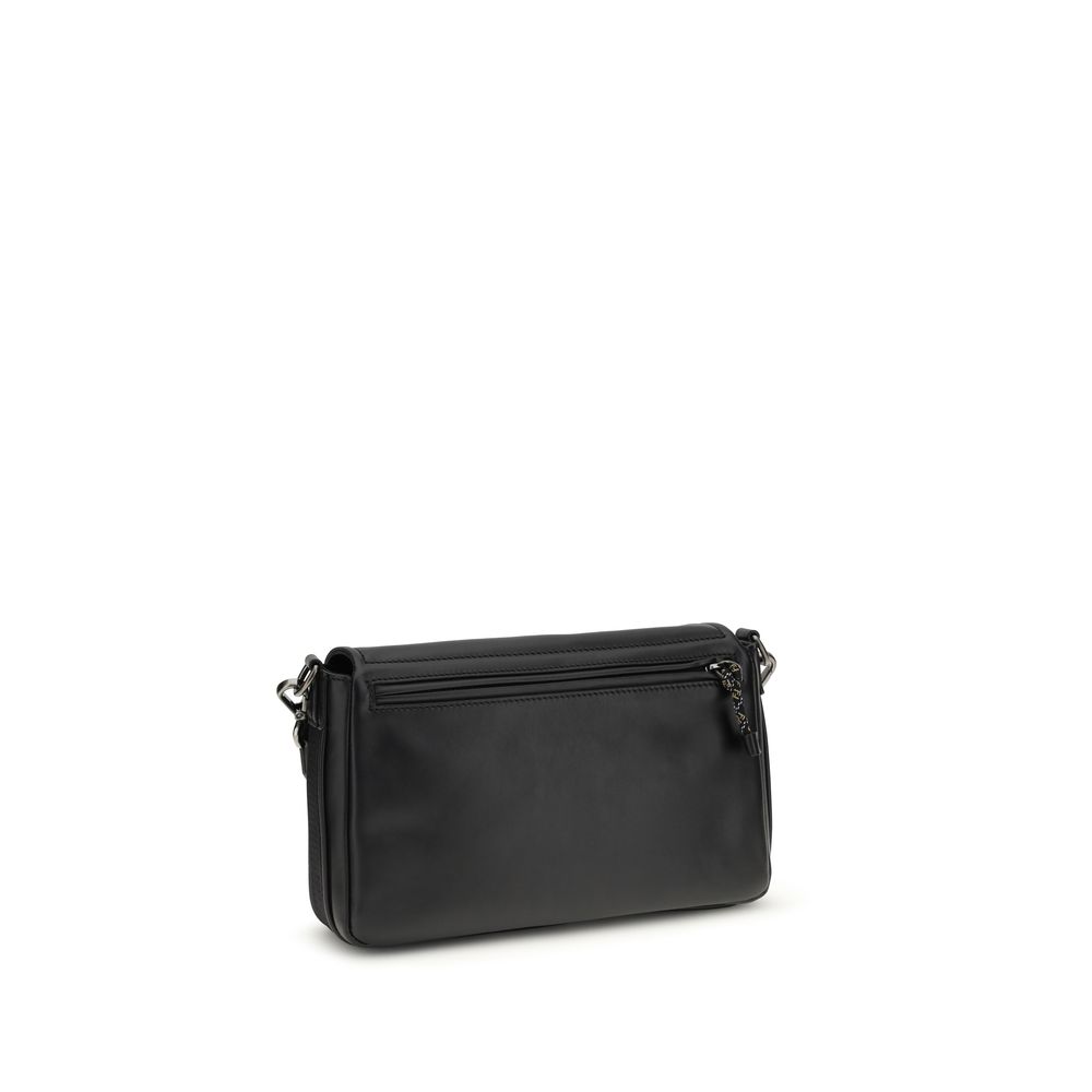 Fendi Black Calf Leather Bos Taurus Shoulder Bag - immagine 3