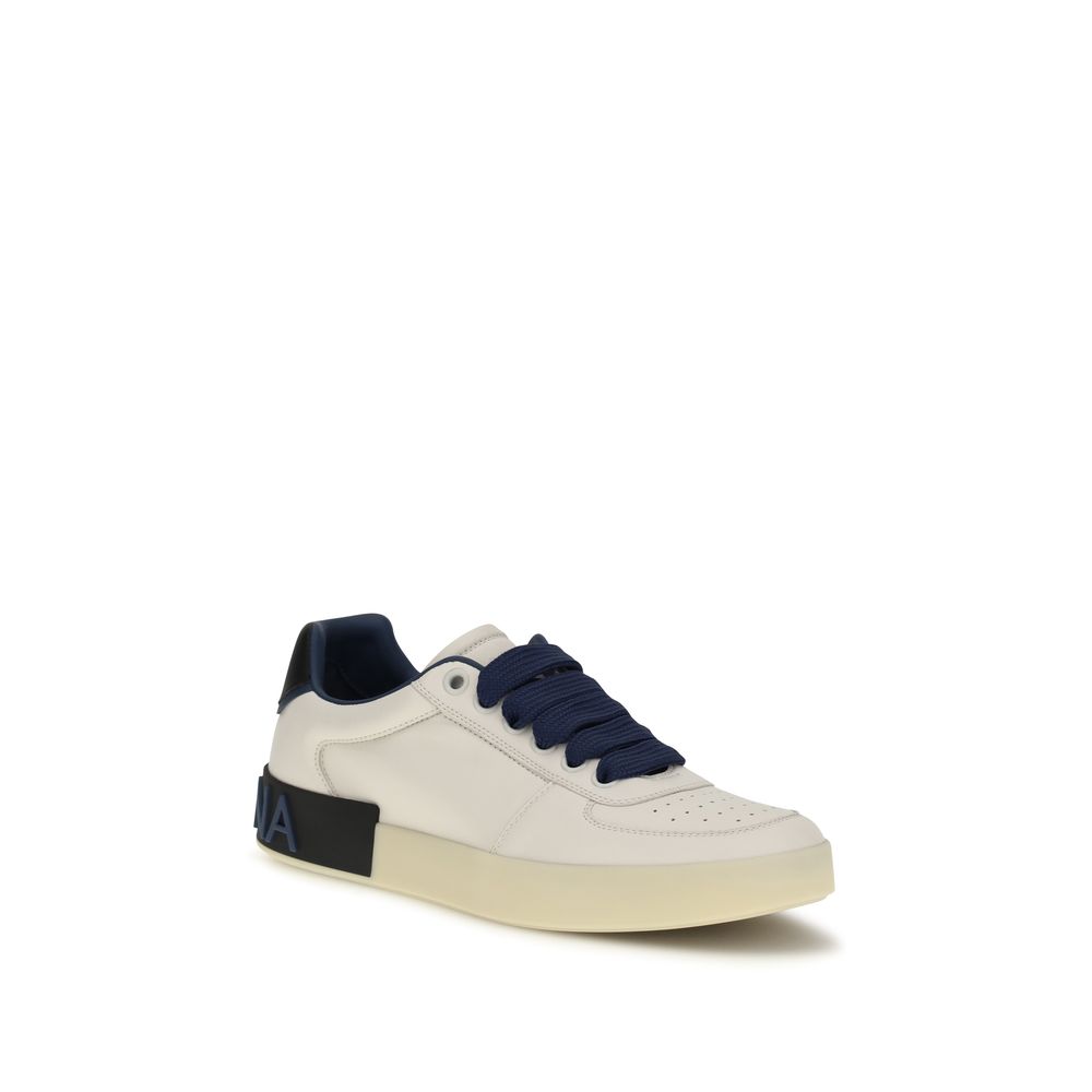 Dolce & Gabbana Multicolor Calf Leather Bos Taurus Low Top Sneakers - immagine 2