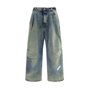 PDF Channel Blue Cotton Relaxed Fit Jeans