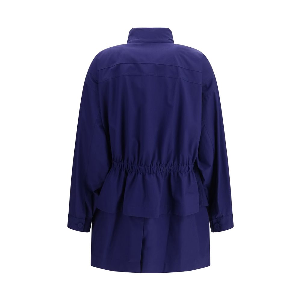 Fendi Blue Cotton Parka - immagine 2