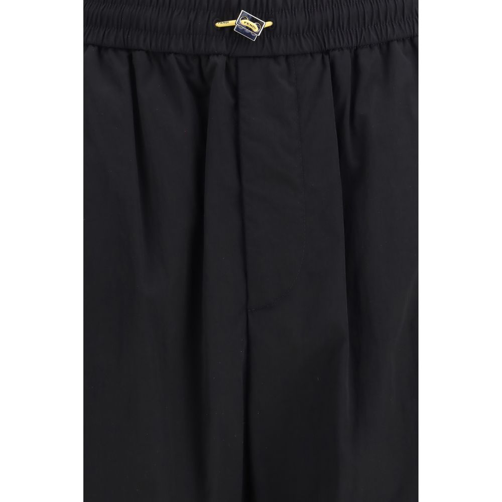 Fendi Black Polyamide Cargo Pants - immagine 3