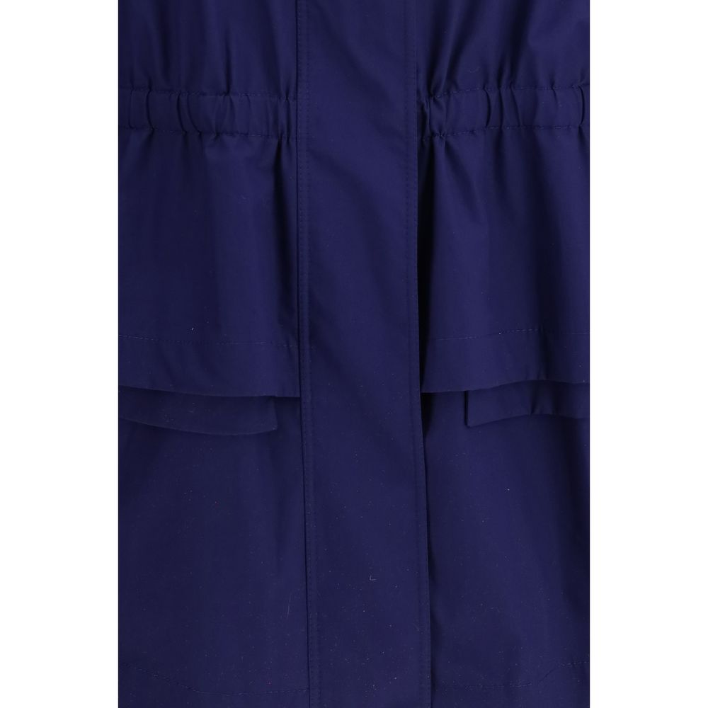 Fendi Blue Cotton Parka - immagine 3