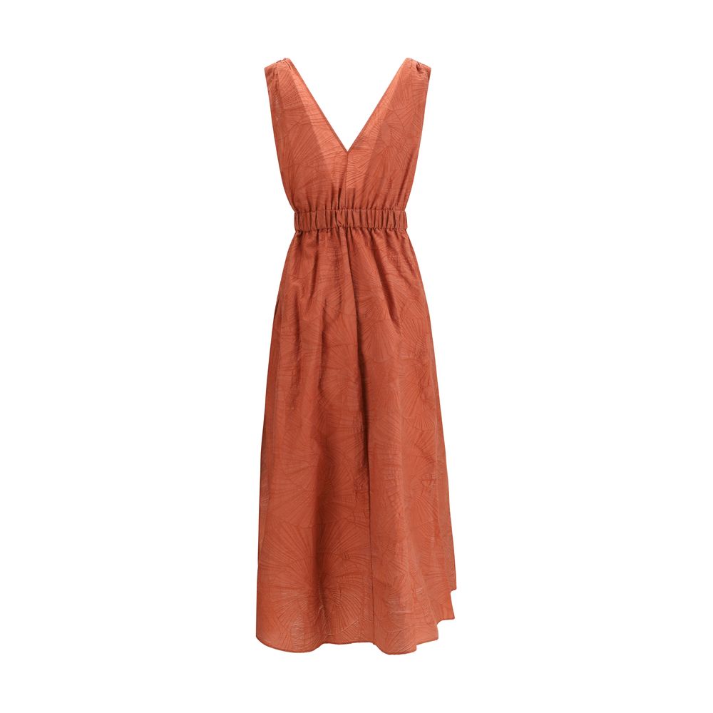 Brunello Cucinelli Multicolor Cotton Casual Dress - immagine 2