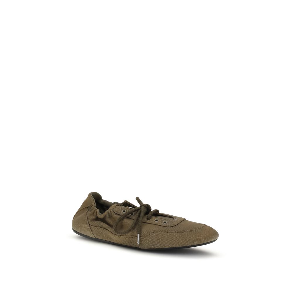 Prada Bicolor Cotton Athletic Sneakers - immagine 2