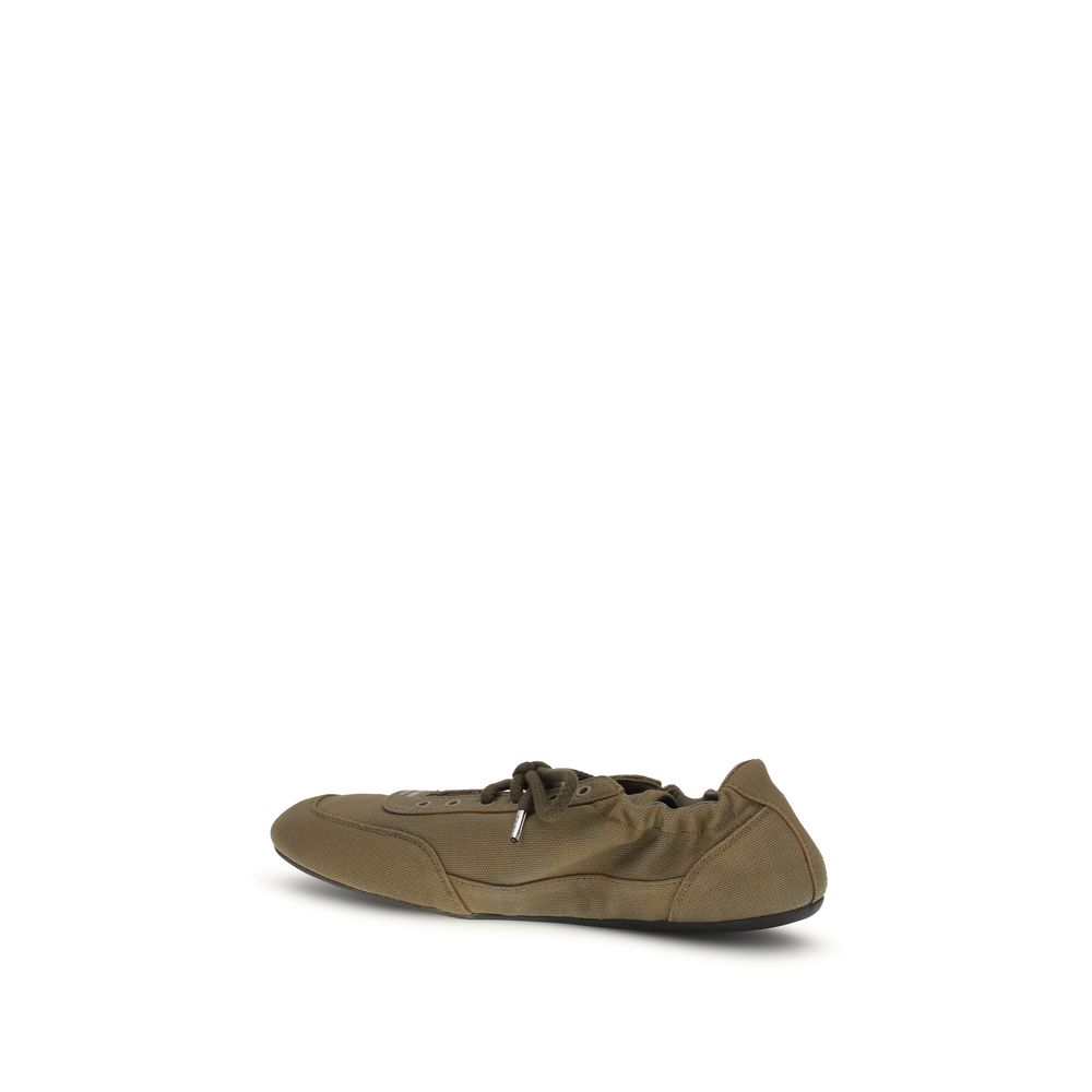 Prada Bicolor Cotton Athletic Sneakers - immagine 3