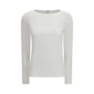 Wolford White Modal Long Sleeve T-Shirt