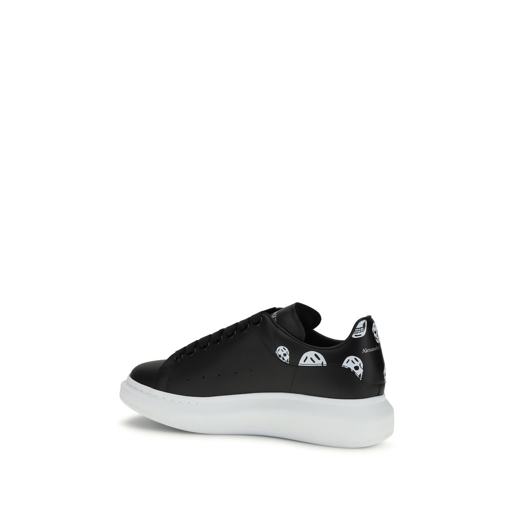 Alexander McQueen Black Calf Leather Bos Taurus Chunky Sneakers - immagine 3
