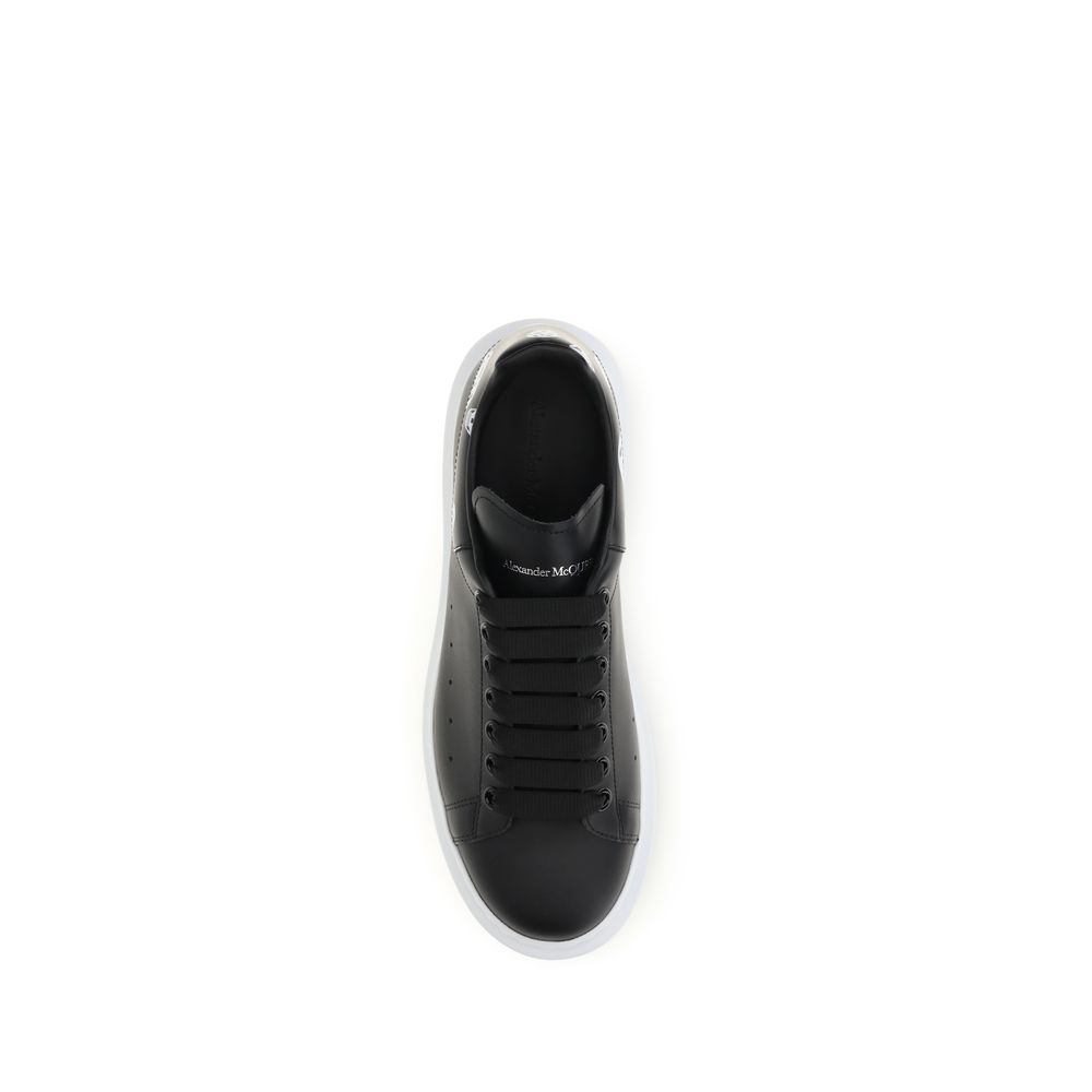 Alexander McQueen Black Calf Leather Bos Taurus Chunky Sneakers - immagine 4