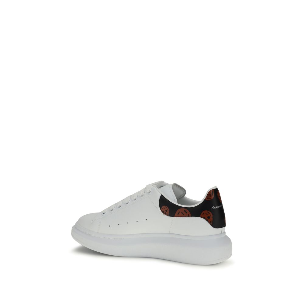 Alexander McQueen White Calf Leather Bos Taurus Low Top Sneakers - immagine 3