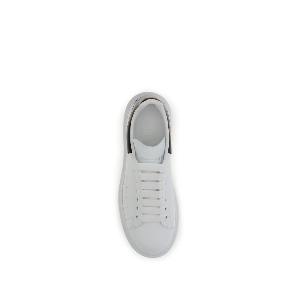 Alexander McQueen White Calf Leather Bos Taurus Low Top Sneakers - immagine 4