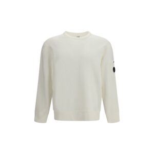 C.P. Company White Cotton Sweatshirt