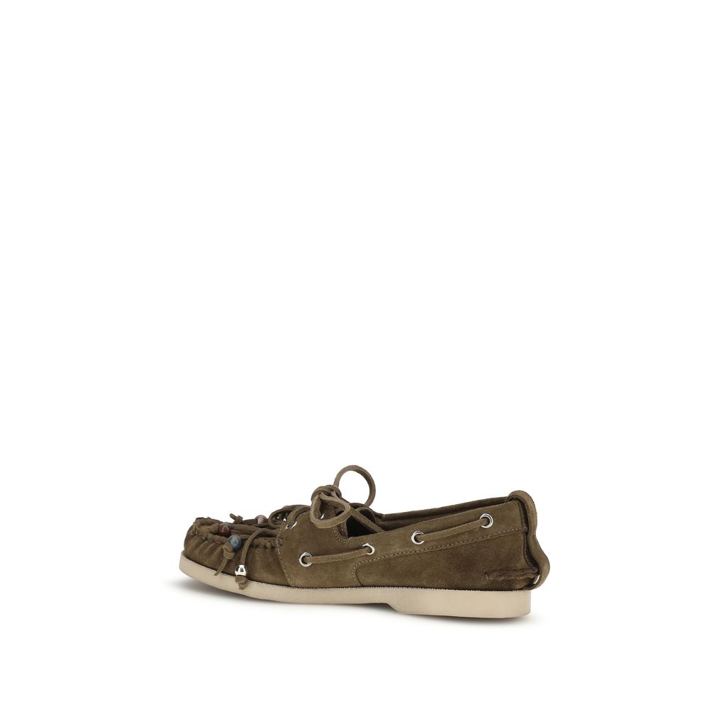 Golden Goose Bicolor Calf Leather Bos Taurus Slip-On Loafers - immagine 3