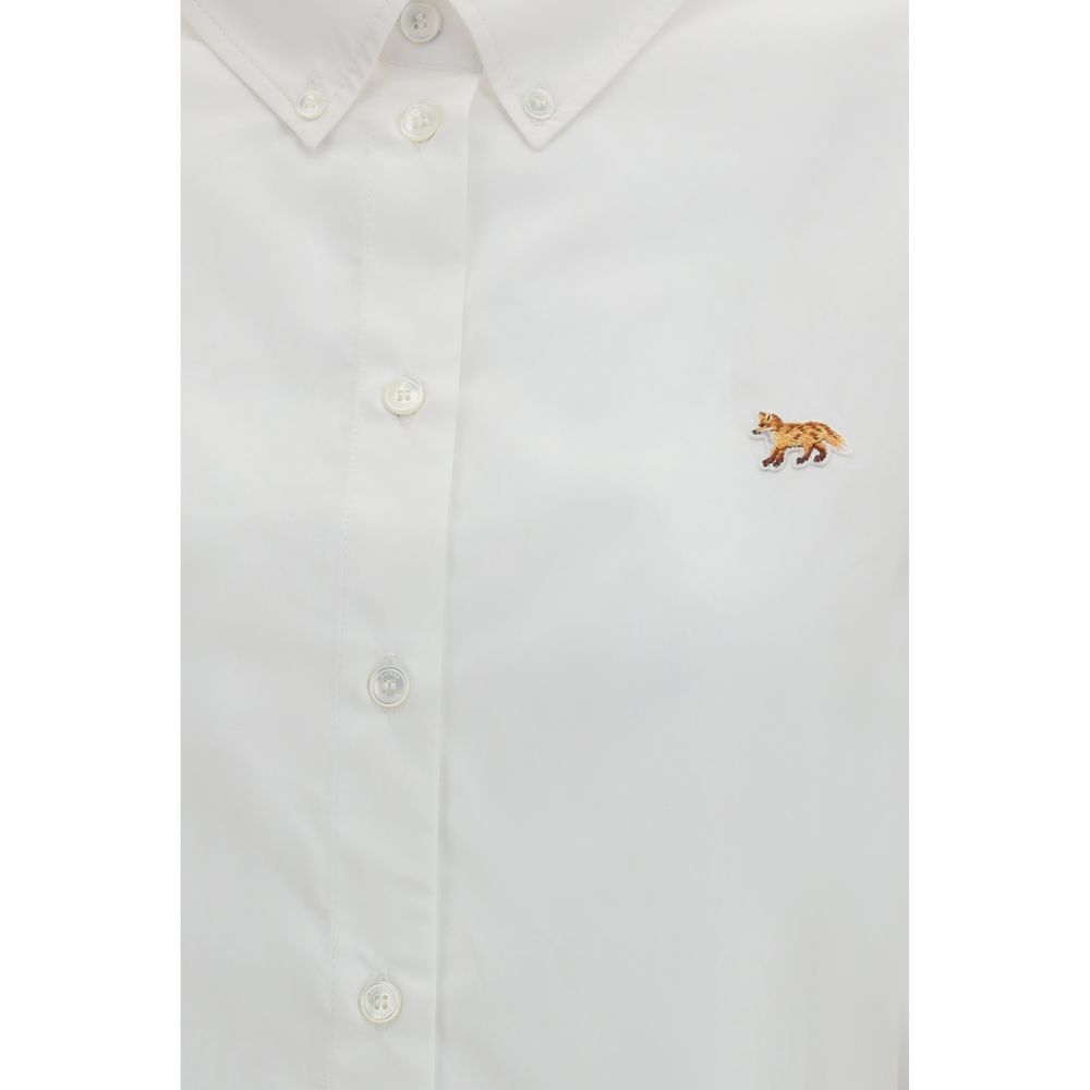 Maison Kitsuné White Cotton Blouse - immagine 3
