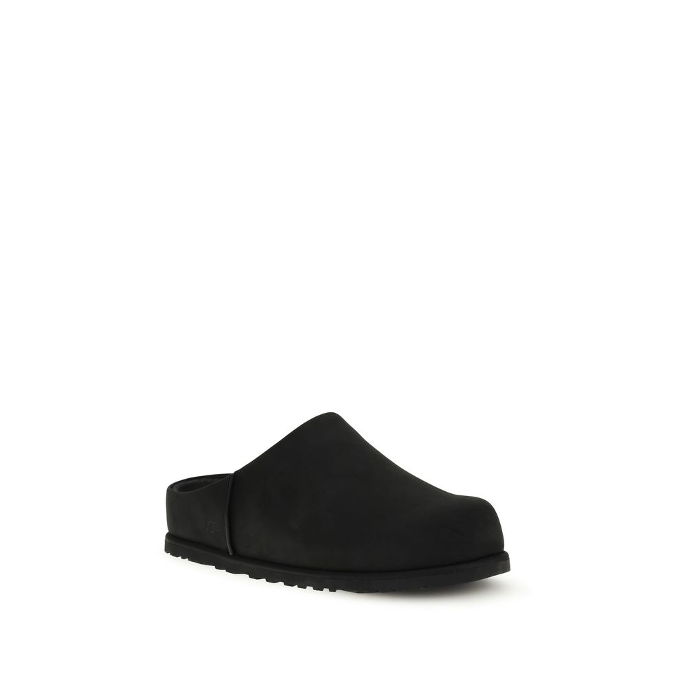 UGG Black Calf Leather Bos Taurus Mules - immagine 2