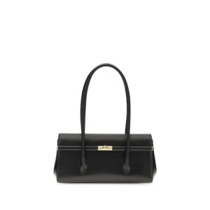 Dolce & Gabbana Black Calf Leather Bos Taurus Shoulder Bag