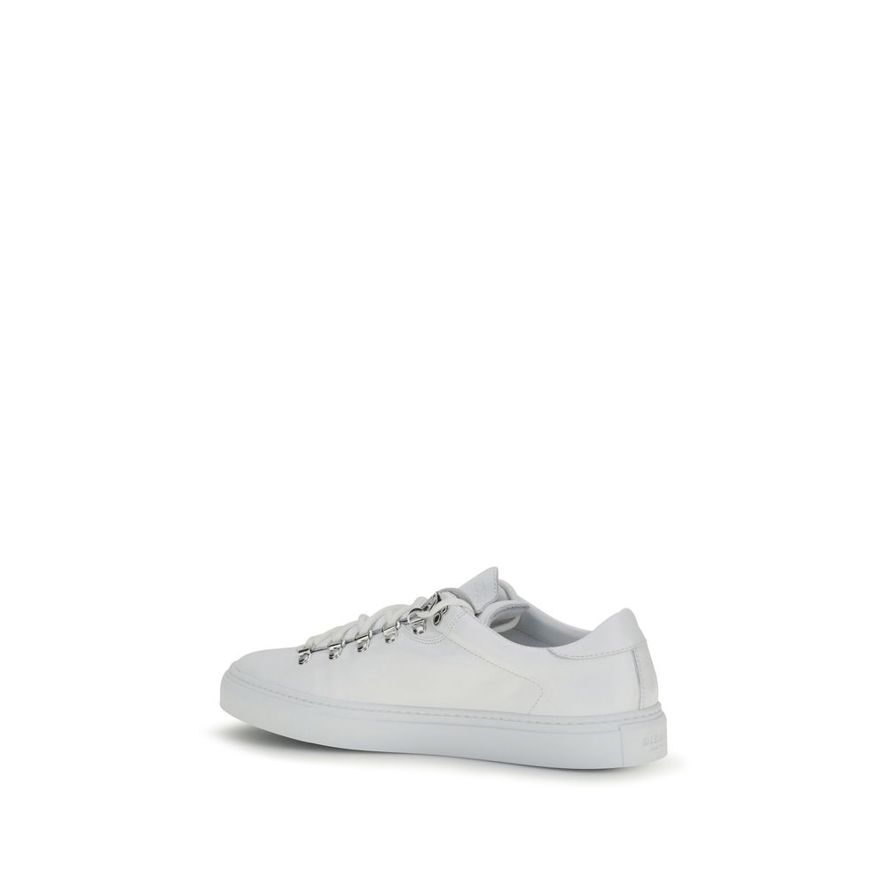 Diemme White Calf Leather Bos Taurus Athletic Sneakers - immagine 3