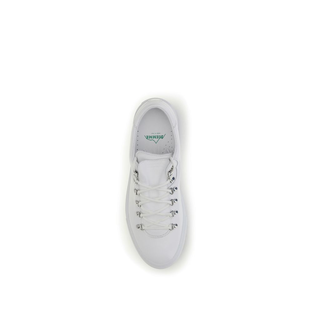 Diemme White Calf Leather Bos Taurus Athletic Sneakers - immagine 4