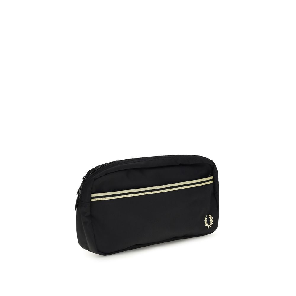 Fred Perry Black Recycled Polyamide Shoulder Bag - immagine 2