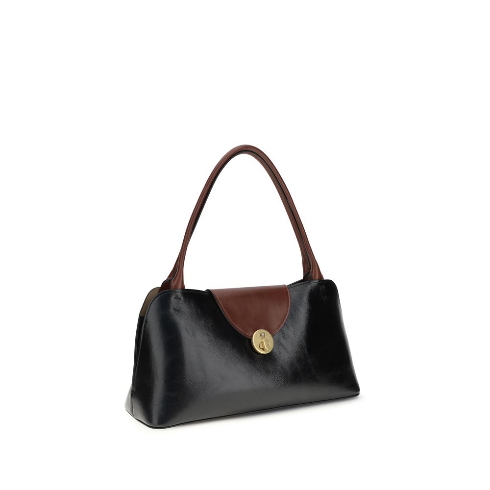 Versace Black Calf Leather Bos Taurus Shoulder Bag - immagine 2