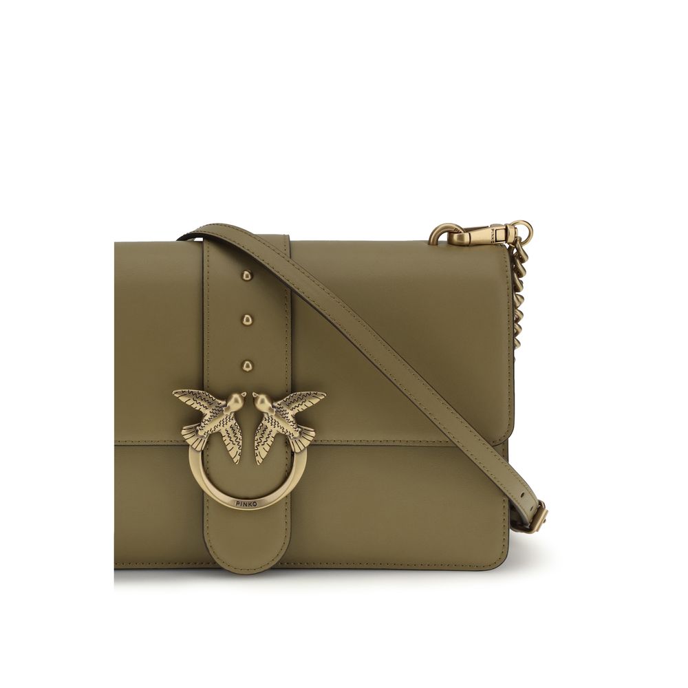 PINKO Bicolor Calf Leather Bos Taurus Shoulder Bag - immagine 4