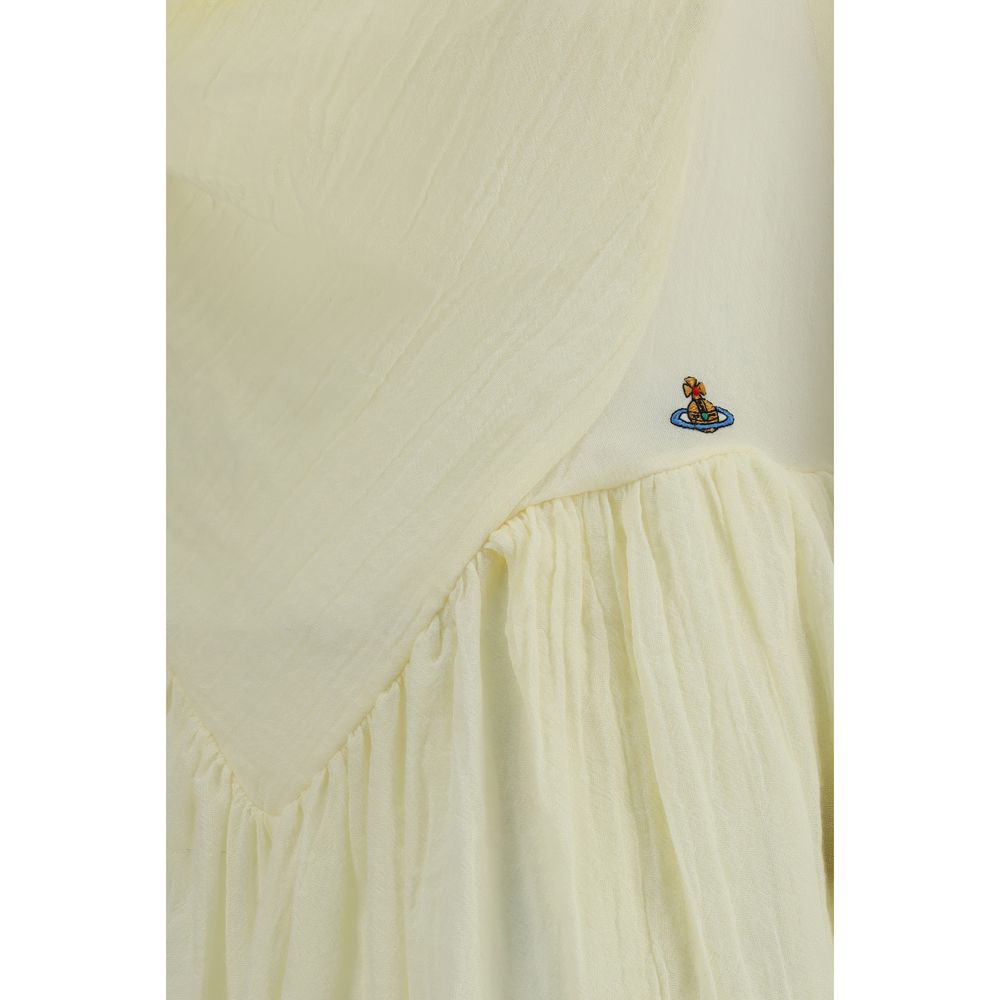 Vivienne Westwood Beige Cotton Casual Dress - immagine 3