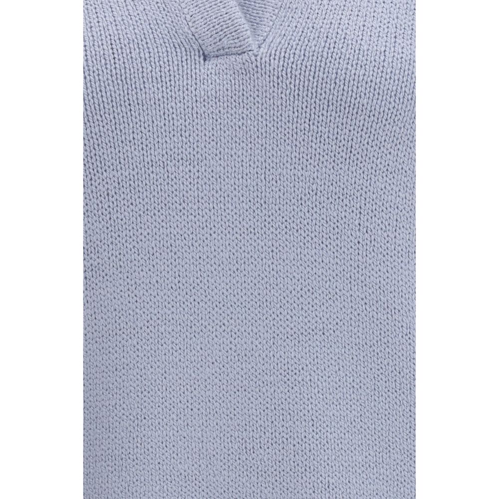 Gabriela Hearst Blue Cashmere Polo Shirt - immagine 3