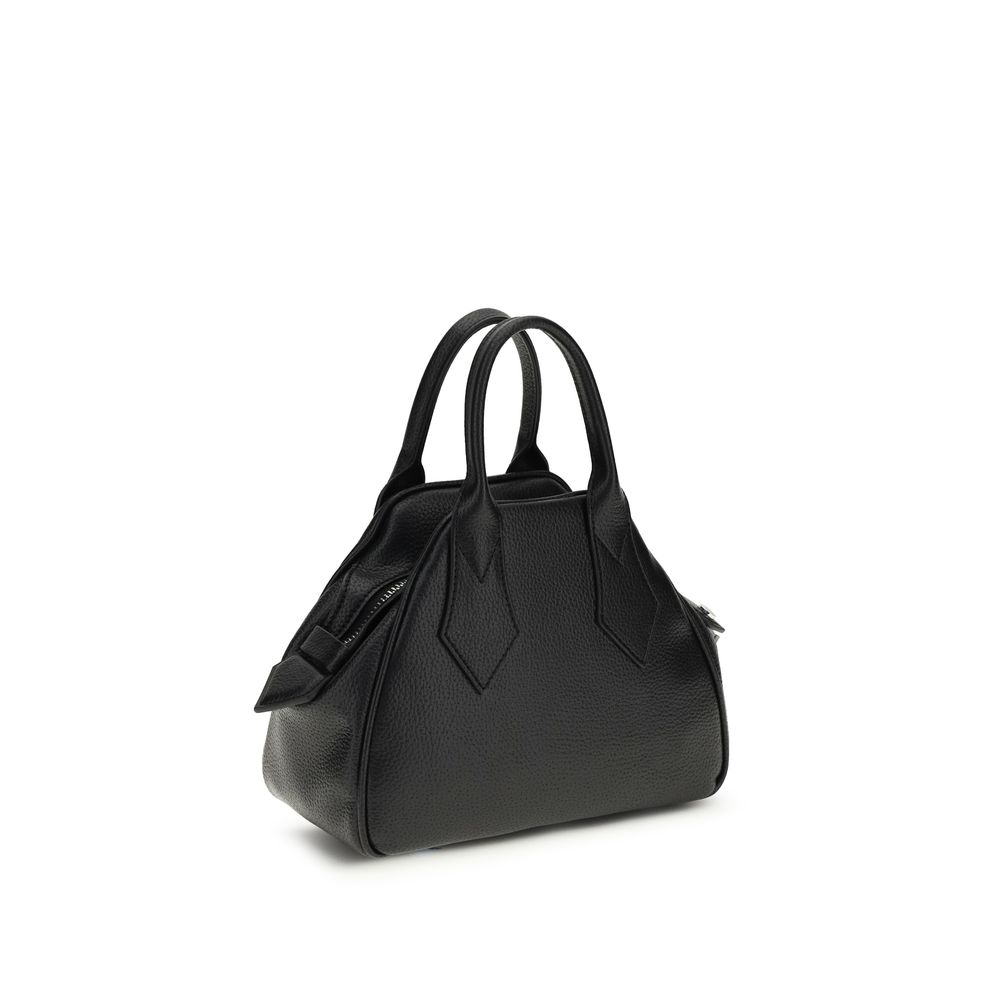 Vivienne Westwood Black Polyurethane Handbag - immagine 3