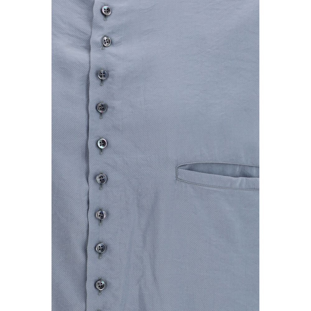 Giorgio Armani Gray Silk Shirt - immagine 3