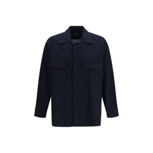 Giorgio Armani Blue Cotton Shirt