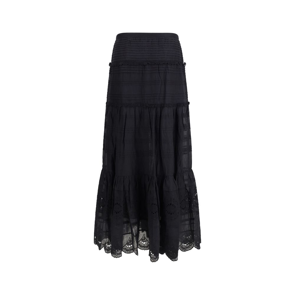 Isabel Marant Étoile Black Viscose Long Skirt - immagine 2
