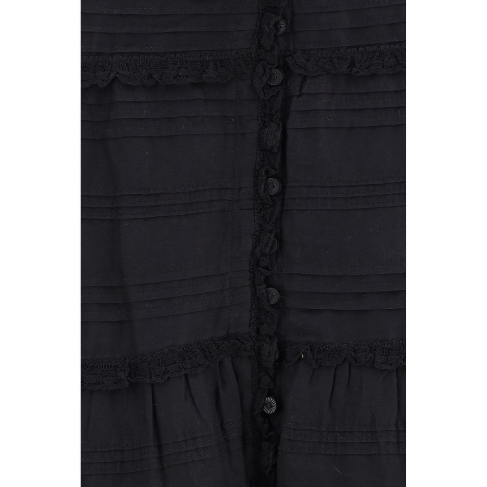 Isabel Marant Étoile Black Viscose Long Skirt - immagine 3