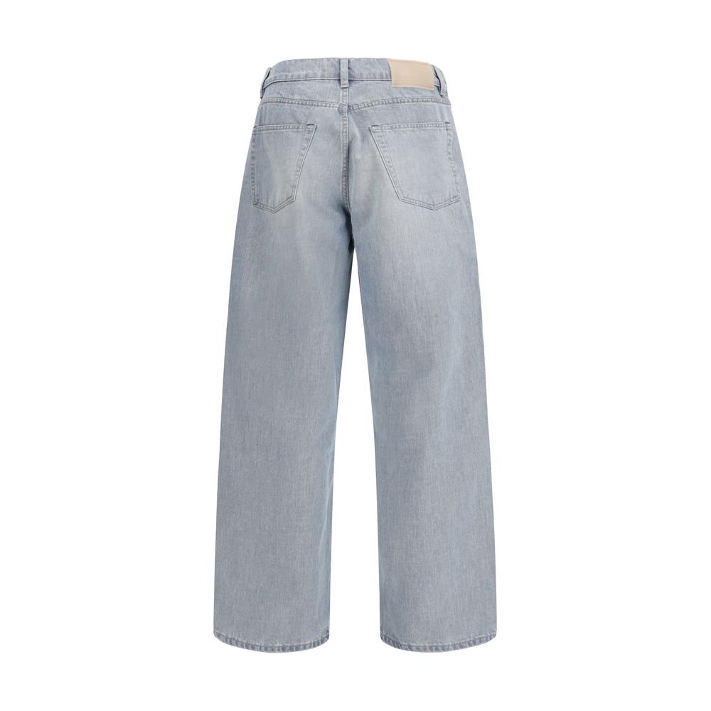 Our Legacy Blue Cotton High-Waisted Jean - immagine 2